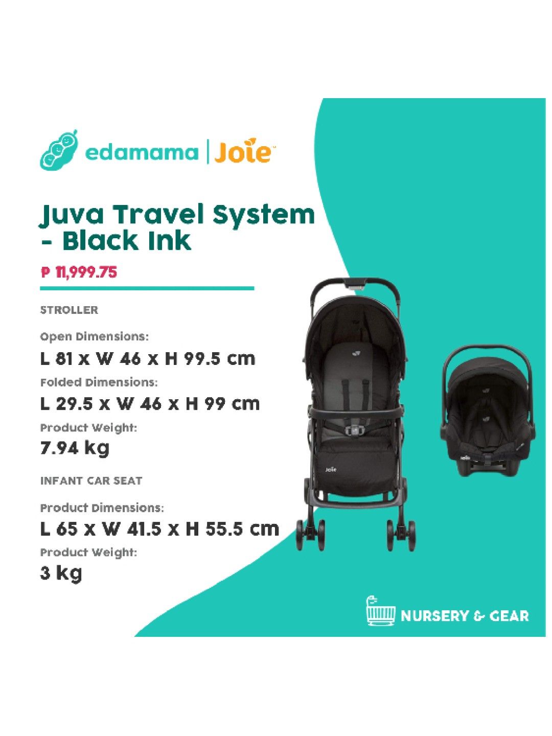 Joie juva travel system stroller online